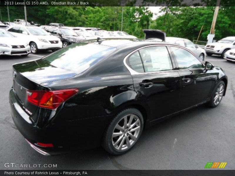 Obsidian Black / Black 2013 Lexus GS 350 AWD