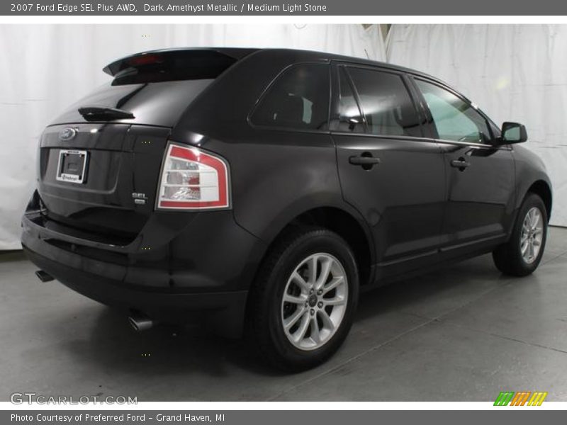 Dark Amethyst Metallic / Medium Light Stone 2007 Ford Edge SEL Plus AWD