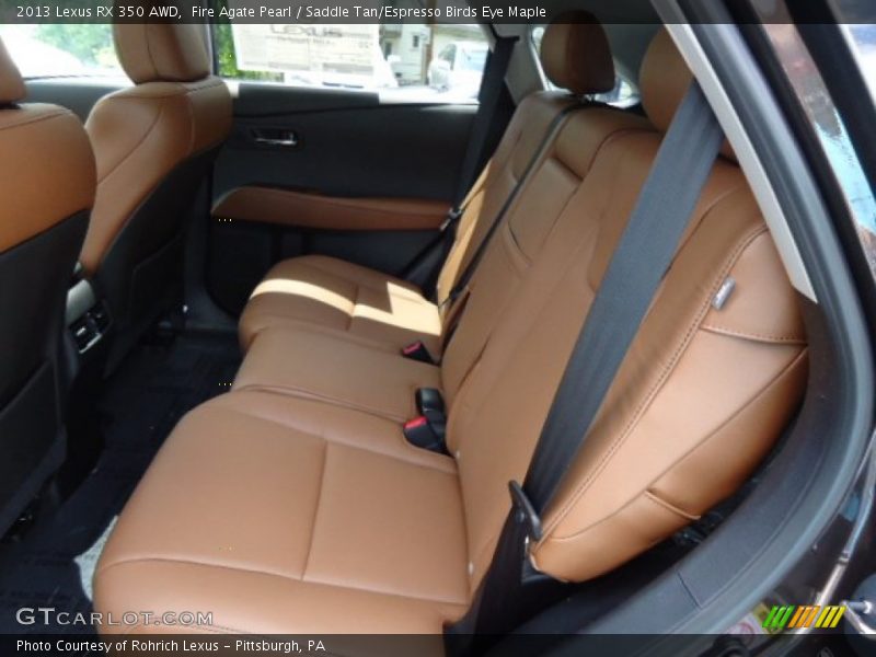 Fire Agate Pearl / Saddle Tan/Espresso Birds Eye Maple 2013 Lexus RX 350 AWD