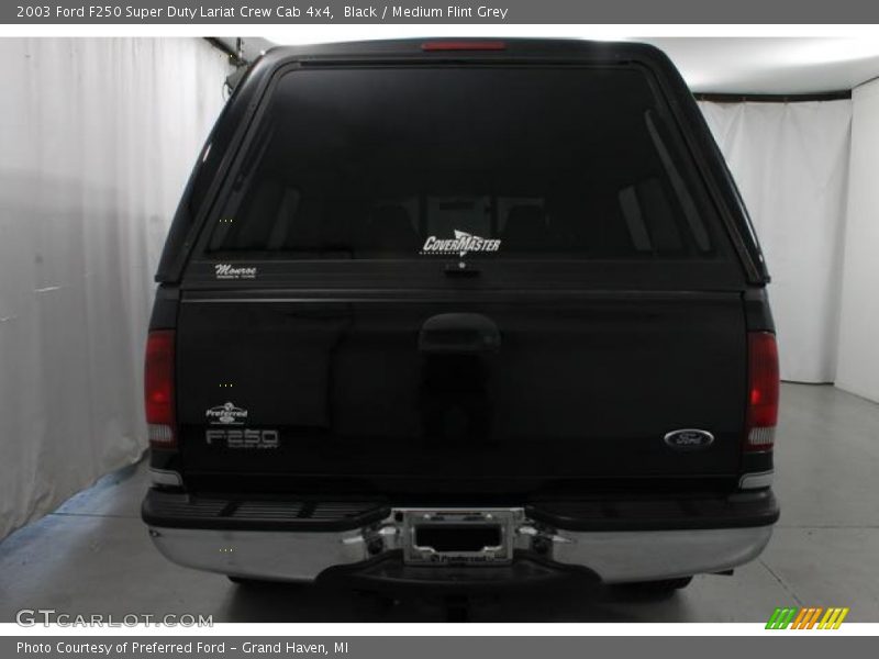 Black / Medium Flint Grey 2003 Ford F250 Super Duty Lariat Crew Cab 4x4
