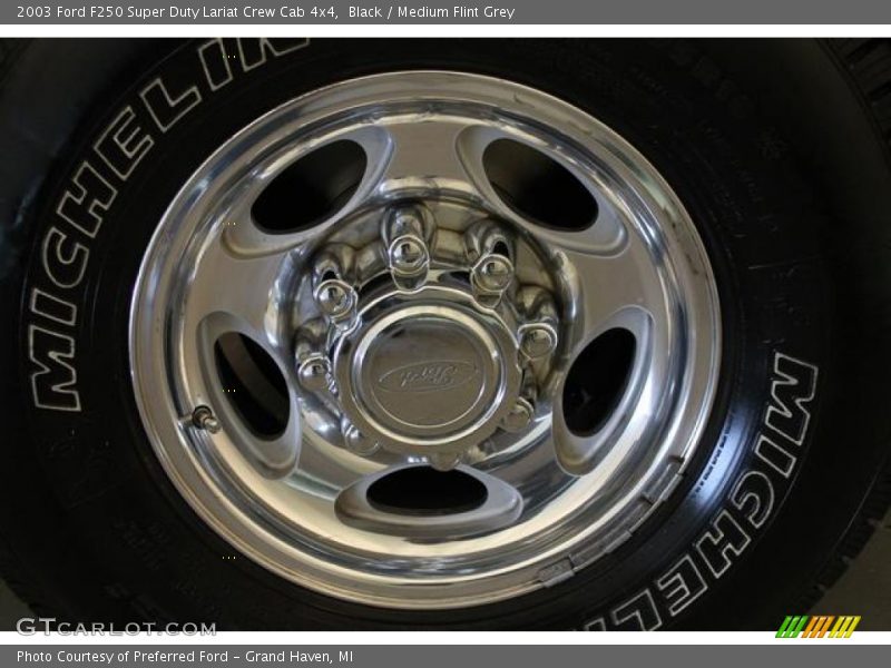Black / Medium Flint Grey 2003 Ford F250 Super Duty Lariat Crew Cab 4x4
