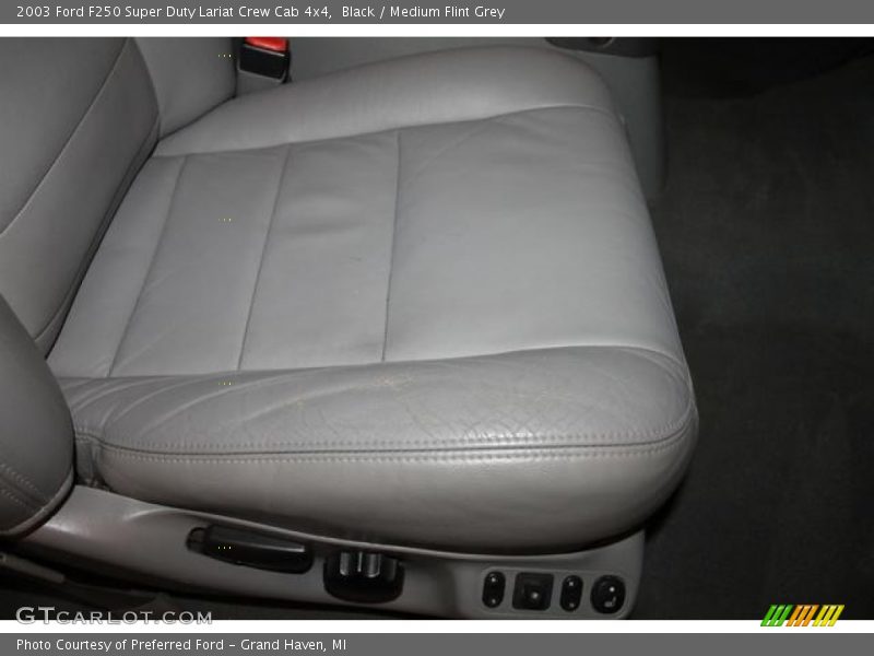 Black / Medium Flint Grey 2003 Ford F250 Super Duty Lariat Crew Cab 4x4
