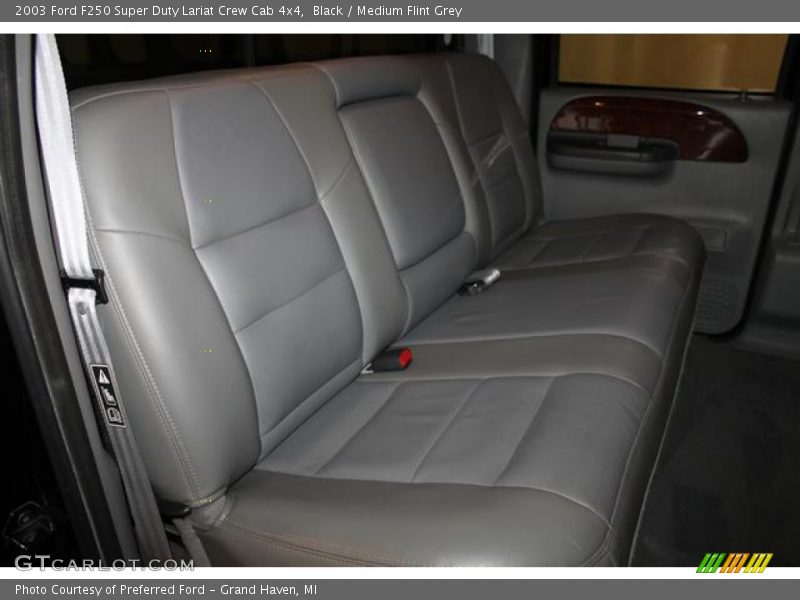 Black / Medium Flint Grey 2003 Ford F250 Super Duty Lariat Crew Cab 4x4
