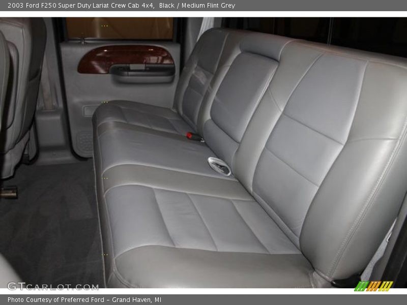 Black / Medium Flint Grey 2003 Ford F250 Super Duty Lariat Crew Cab 4x4