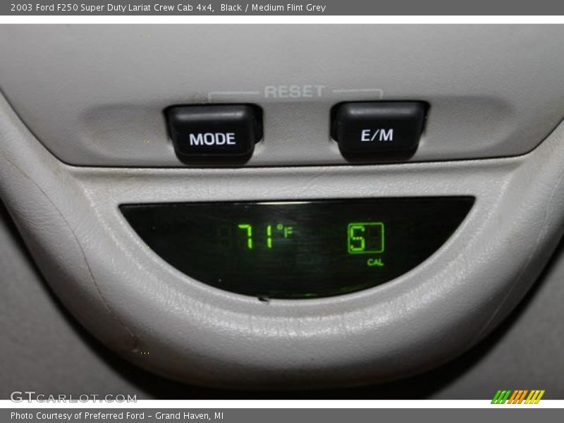 Black / Medium Flint Grey 2003 Ford F250 Super Duty Lariat Crew Cab 4x4