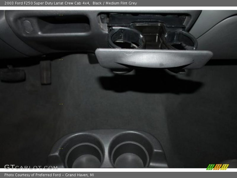 Black / Medium Flint Grey 2003 Ford F250 Super Duty Lariat Crew Cab 4x4