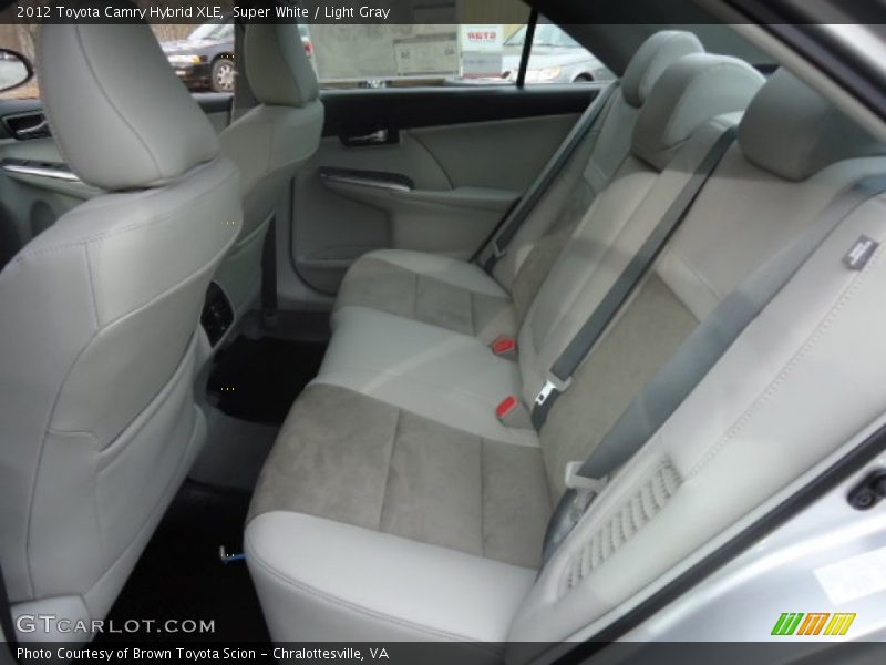 Super White / Light Gray 2012 Toyota Camry Hybrid XLE