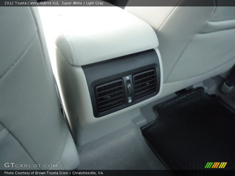 Super White / Light Gray 2012 Toyota Camry Hybrid XLE