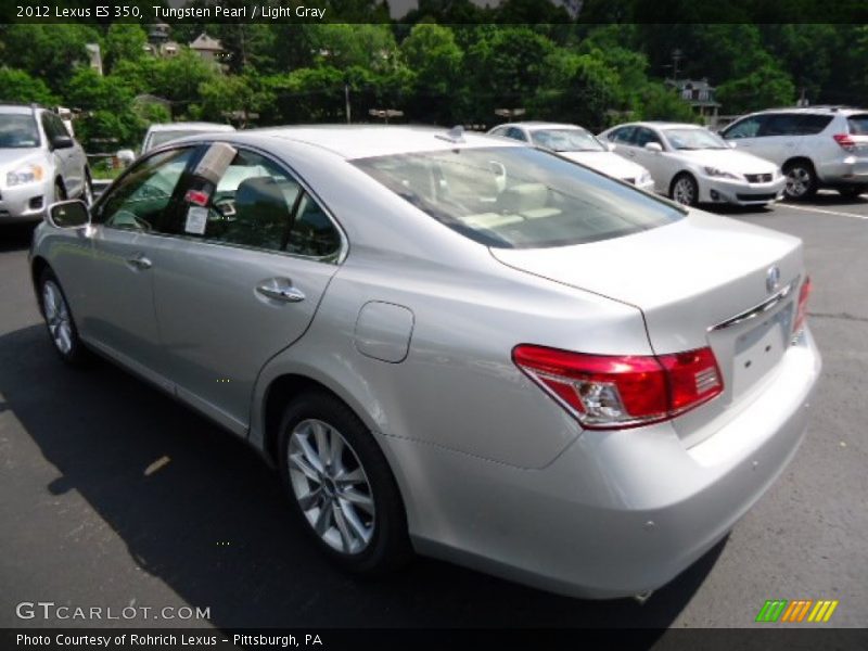 Tungsten Pearl / Light Gray 2012 Lexus ES 350