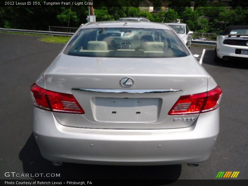 Tungsten Pearl / Light Gray 2012 Lexus ES 350