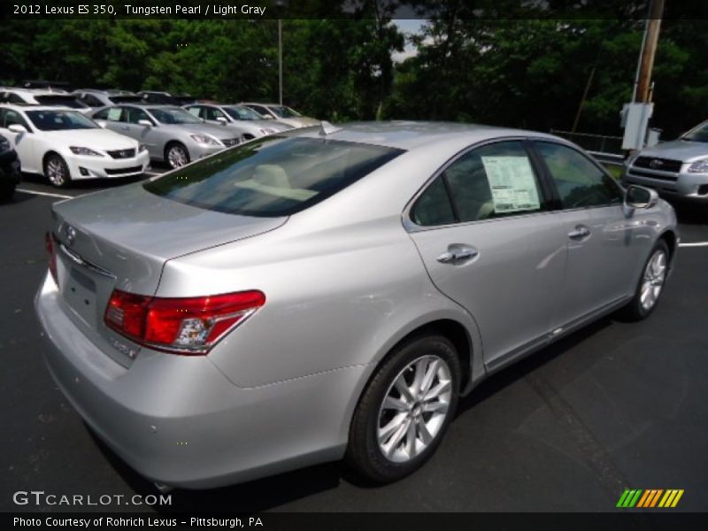 Tungsten Pearl / Light Gray 2012 Lexus ES 350