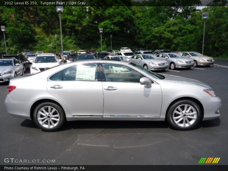 Tungsten Pearl / Light Gray 2012 Lexus ES 350