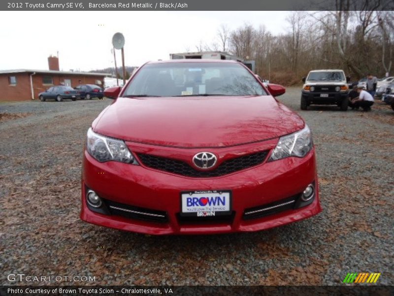 Barcelona Red Metallic / Black/Ash 2012 Toyota Camry SE V6
