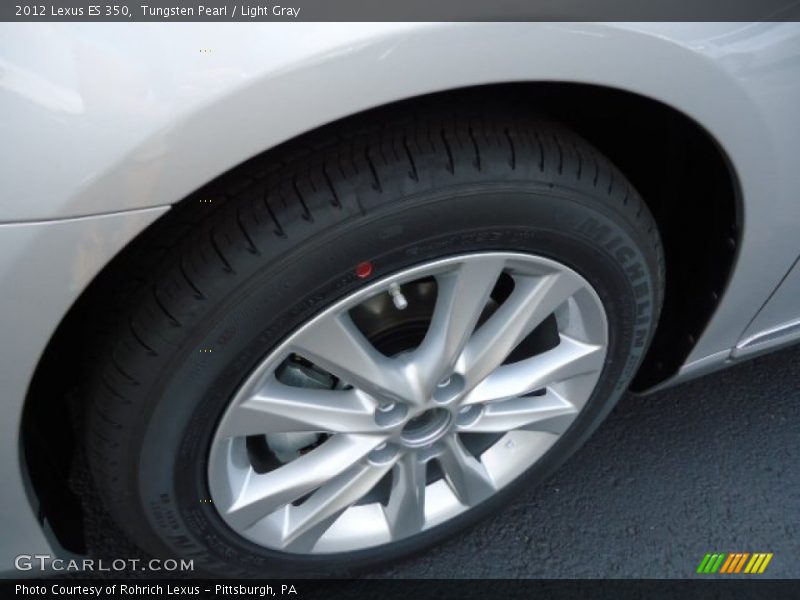 Tungsten Pearl / Light Gray 2012 Lexus ES 350