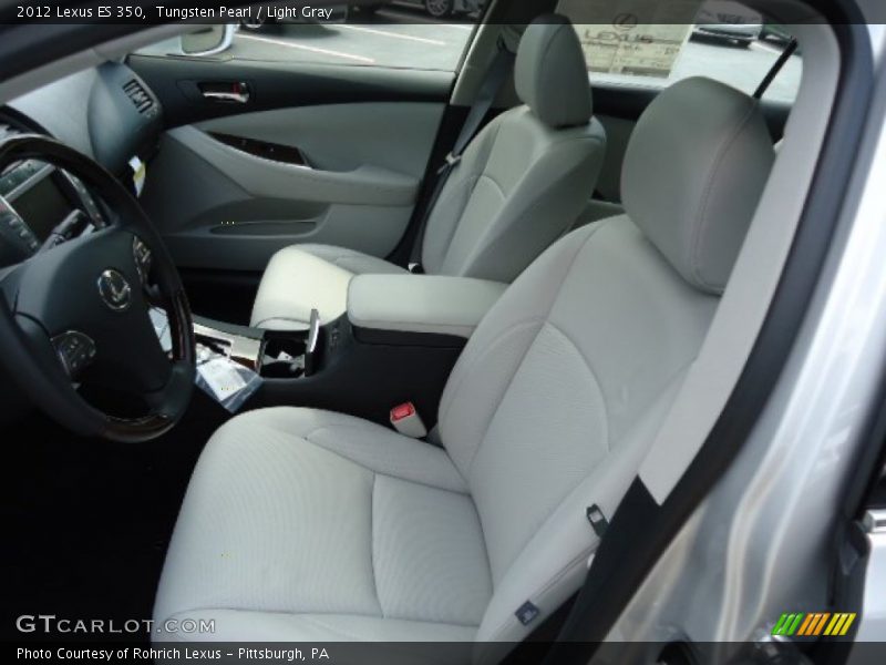 Tungsten Pearl / Light Gray 2012 Lexus ES 350