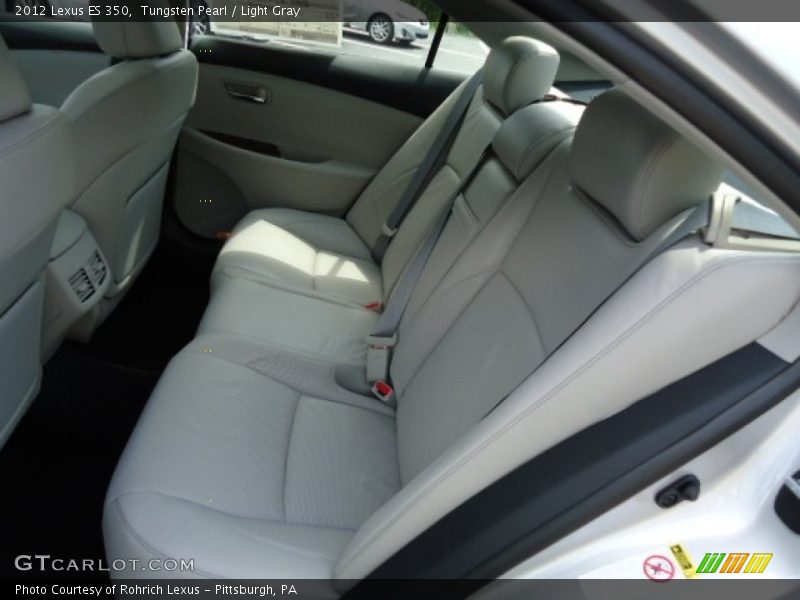 Tungsten Pearl / Light Gray 2012 Lexus ES 350