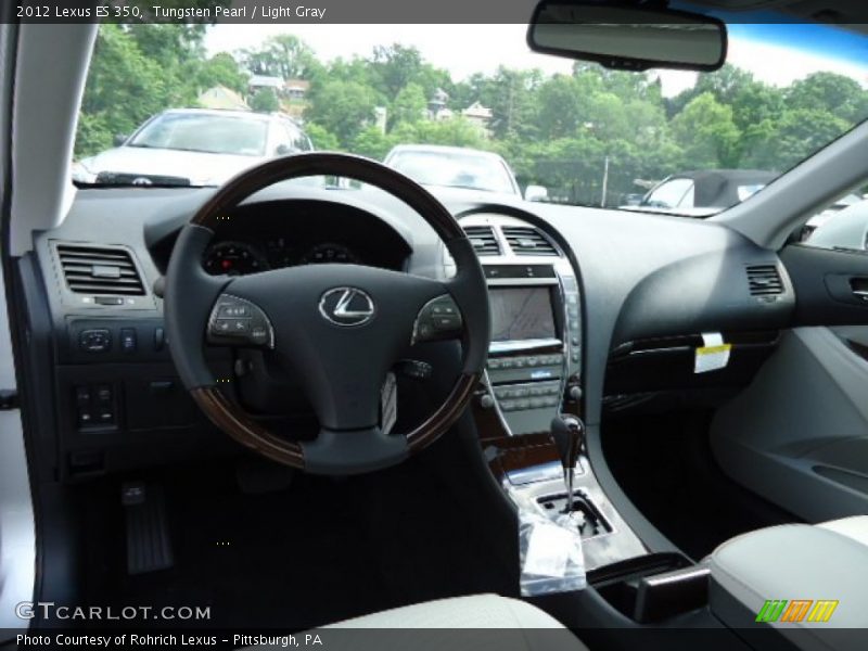 Tungsten Pearl / Light Gray 2012 Lexus ES 350