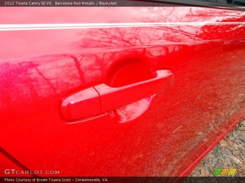 Barcelona Red Metallic / Black/Ash 2012 Toyota Camry SE V6