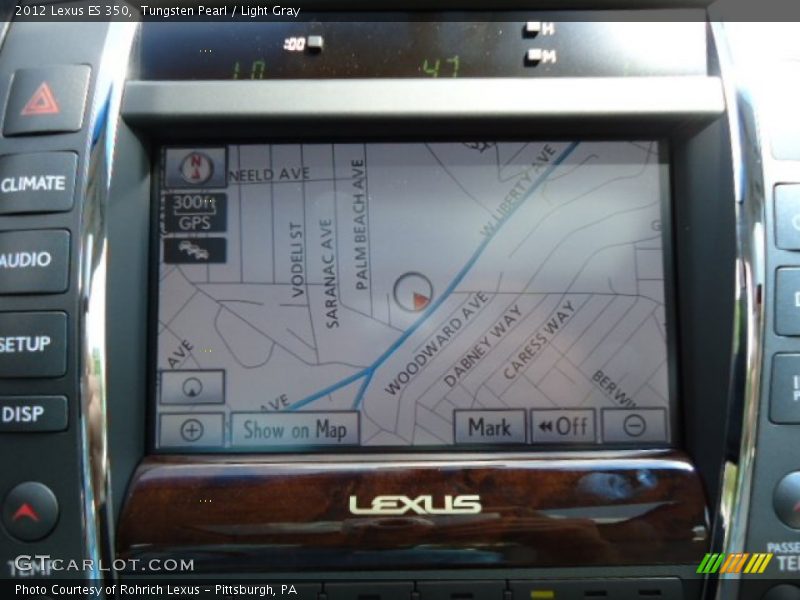 Tungsten Pearl / Light Gray 2012 Lexus ES 350