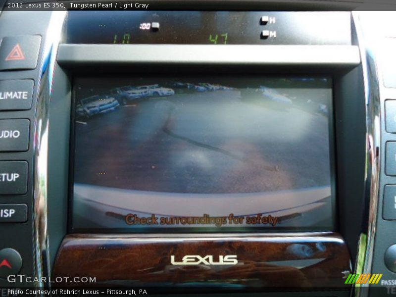 Tungsten Pearl / Light Gray 2012 Lexus ES 350