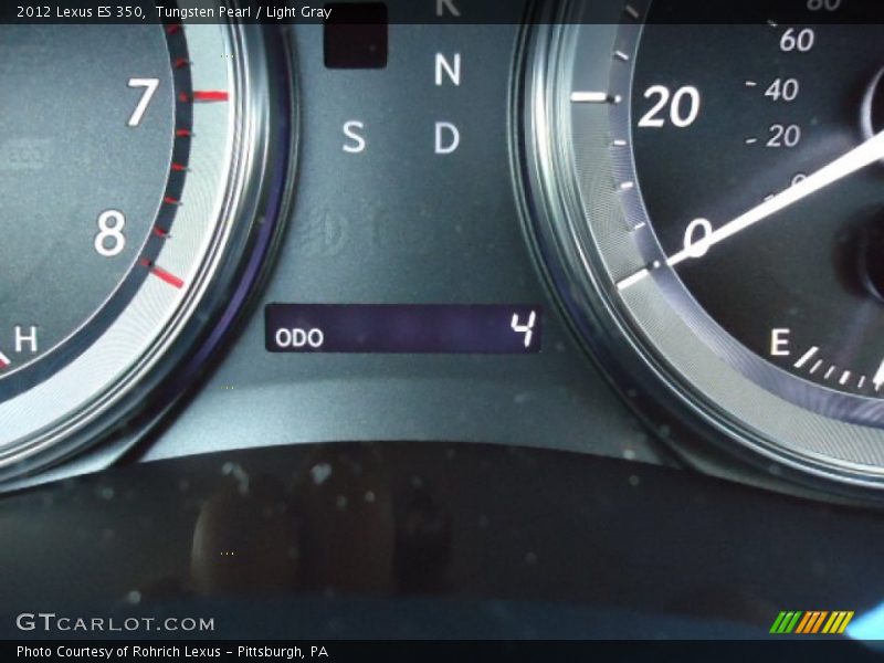 Tungsten Pearl / Light Gray 2012 Lexus ES 350