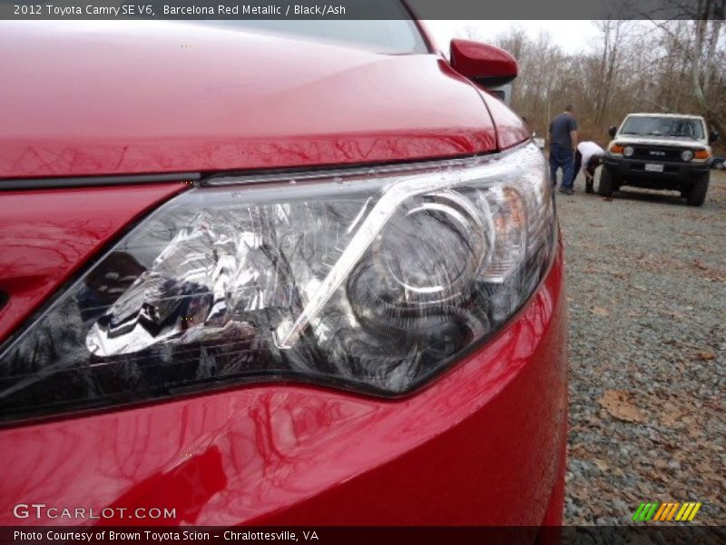 Barcelona Red Metallic / Black/Ash 2012 Toyota Camry SE V6