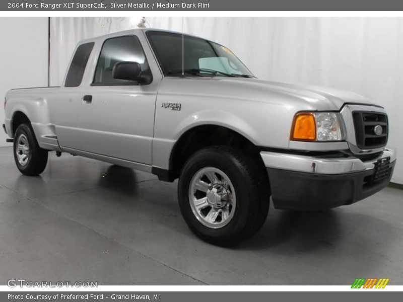 Silver Metallic / Medium Dark Flint 2004 Ford Ranger XLT SuperCab