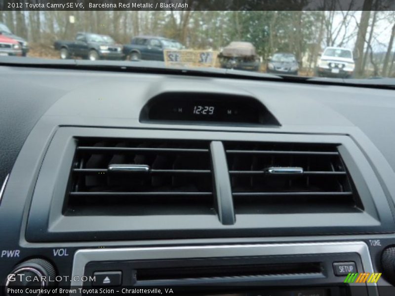 Barcelona Red Metallic / Black/Ash 2012 Toyota Camry SE V6