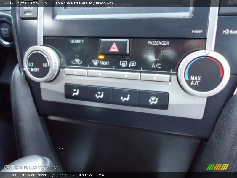 Barcelona Red Metallic / Black/Ash 2012 Toyota Camry SE V6
