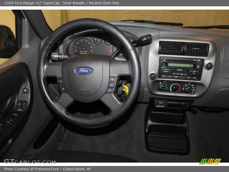 Silver Metallic / Medium Dark Flint 2004 Ford Ranger XLT SuperCab