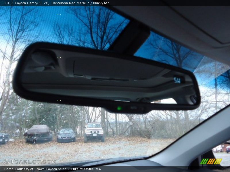 Barcelona Red Metallic / Black/Ash 2012 Toyota Camry SE V6