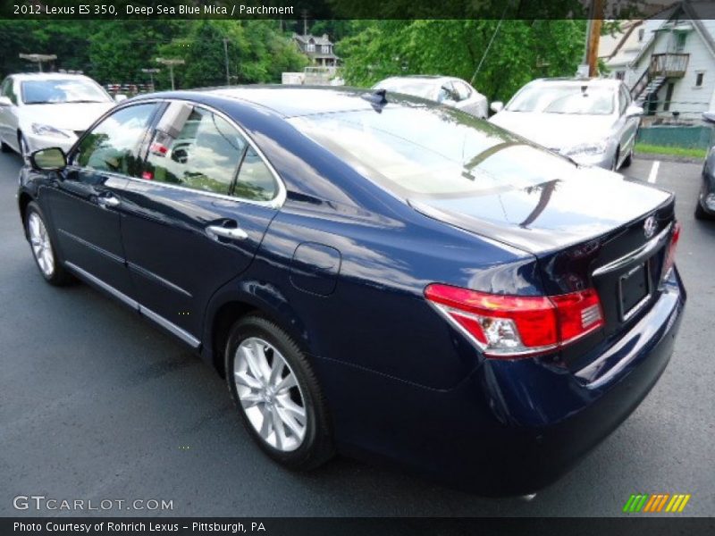 Deep Sea Blue Mica / Parchment 2012 Lexus ES 350