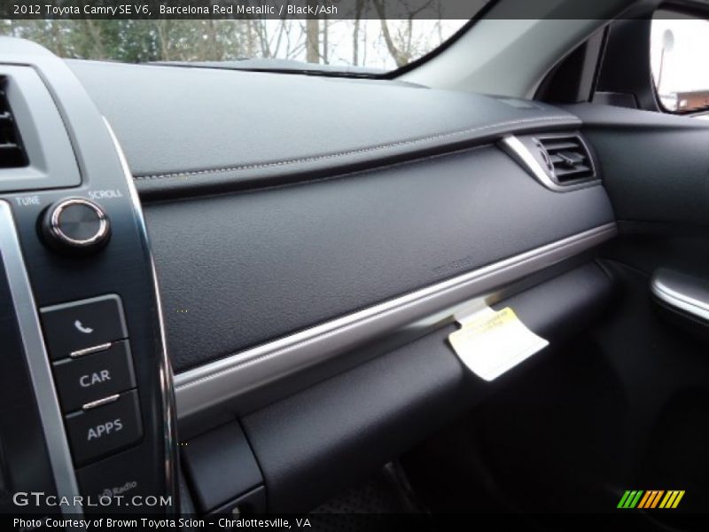Barcelona Red Metallic / Black/Ash 2012 Toyota Camry SE V6