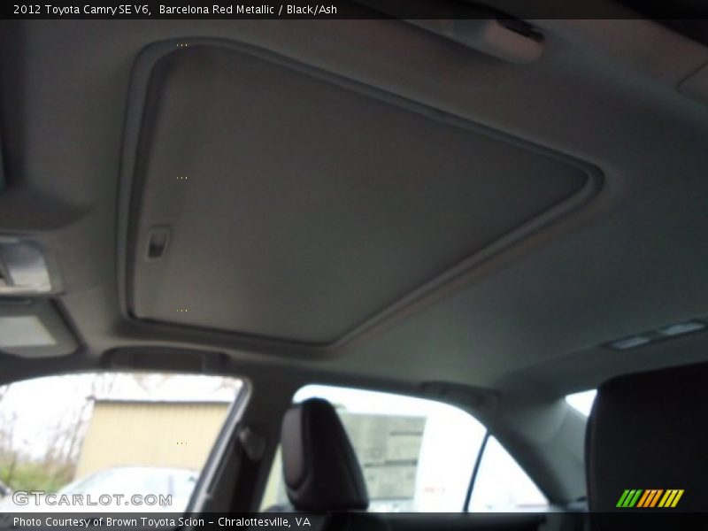 Barcelona Red Metallic / Black/Ash 2012 Toyota Camry SE V6