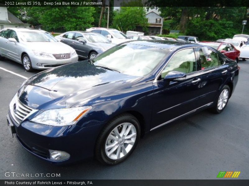 Deep Sea Blue Mica / Parchment 2012 Lexus ES 350