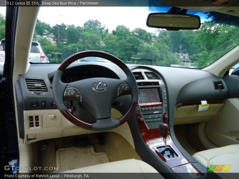 Deep Sea Blue Mica / Parchment 2012 Lexus ES 350