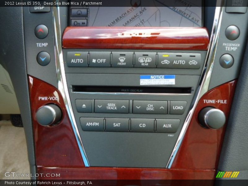 Deep Sea Blue Mica / Parchment 2012 Lexus ES 350