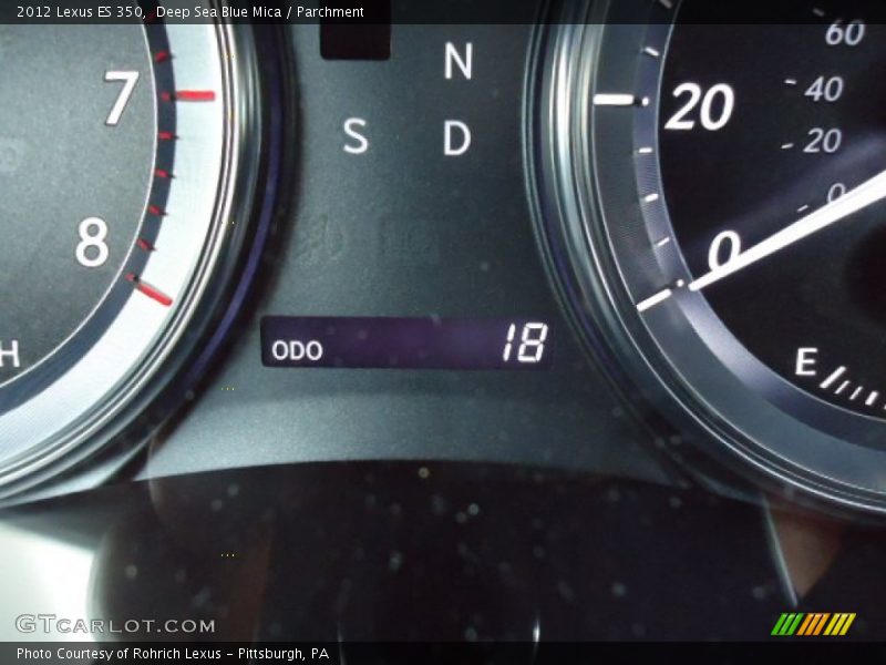 Deep Sea Blue Mica / Parchment 2012 Lexus ES 350