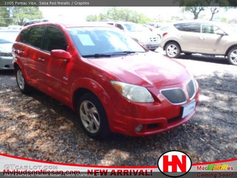 Salsa Red Metallic / Graphite 2005 Pontiac Vibe