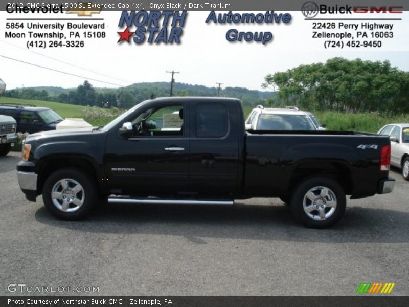 Onyx Black / Dark Titanium 2012 GMC Sierra 1500 SL Extended Cab 4x4