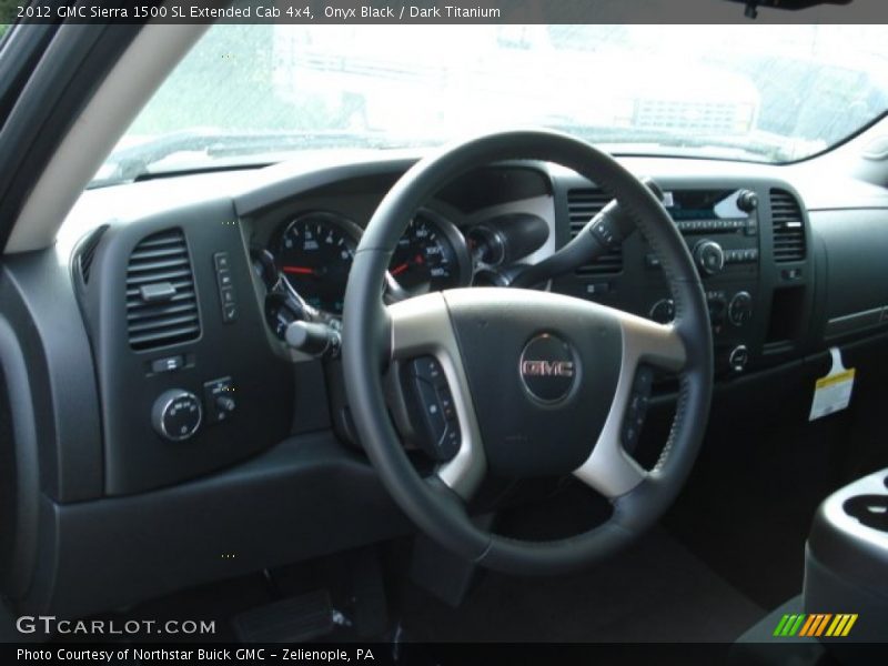Onyx Black / Dark Titanium 2012 GMC Sierra 1500 SL Extended Cab 4x4