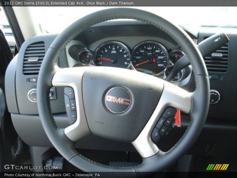 Onyx Black / Dark Titanium 2012 GMC Sierra 1500 SL Extended Cab 4x4