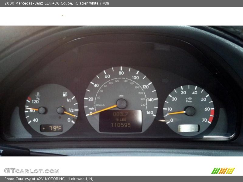 Glacier White / Ash 2000 Mercedes-Benz CLK 430 Coupe