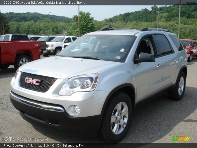 Quicksilver Metallic / Ebony 2012 GMC Acadia SLE AWD