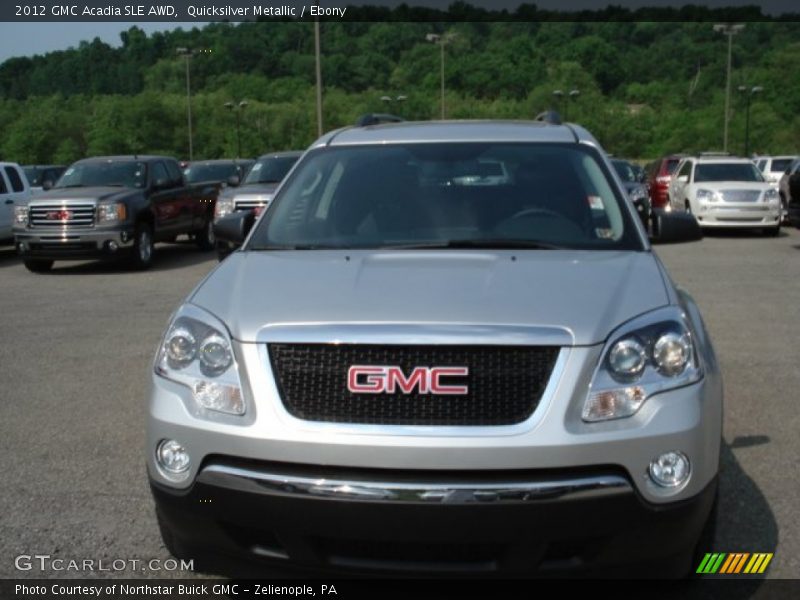 Quicksilver Metallic / Ebony 2012 GMC Acadia SLE AWD