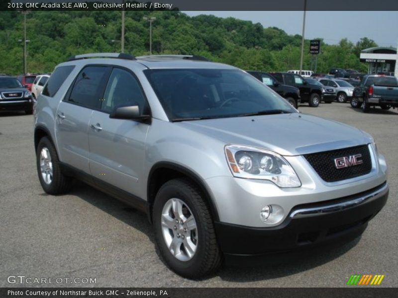 Quicksilver Metallic / Ebony 2012 GMC Acadia SLE AWD