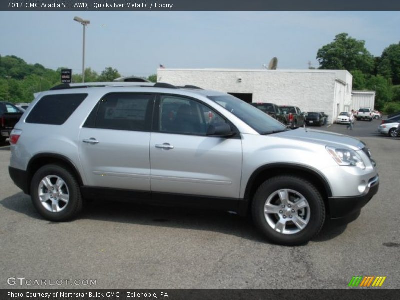 Quicksilver Metallic / Ebony 2012 GMC Acadia SLE AWD