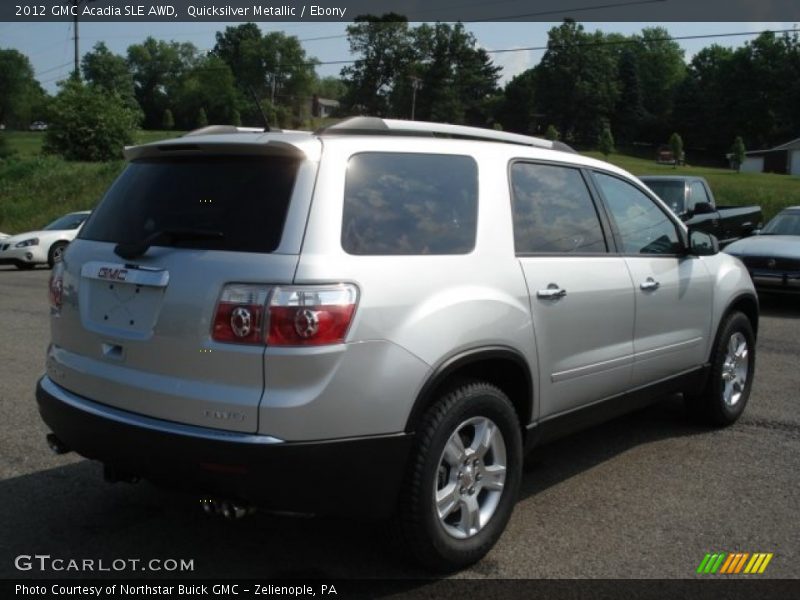 Quicksilver Metallic / Ebony 2012 GMC Acadia SLE AWD