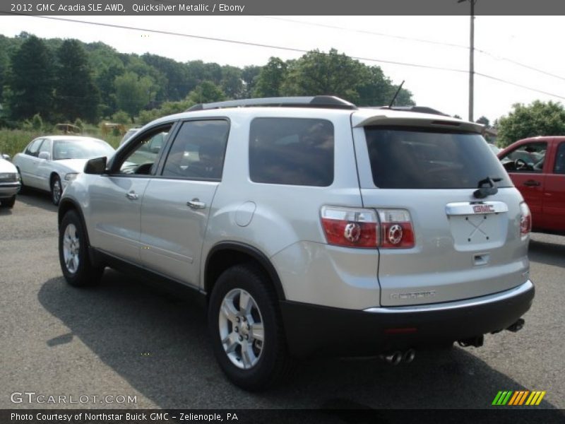 Quicksilver Metallic / Ebony 2012 GMC Acadia SLE AWD