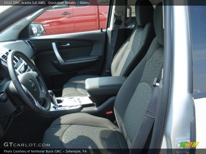 Quicksilver Metallic / Ebony 2012 GMC Acadia SLE AWD